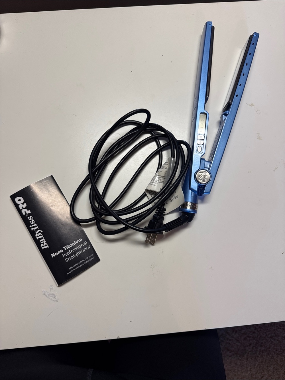 BaByliss PRO Nano Titanium Professional Straightener  - Blue